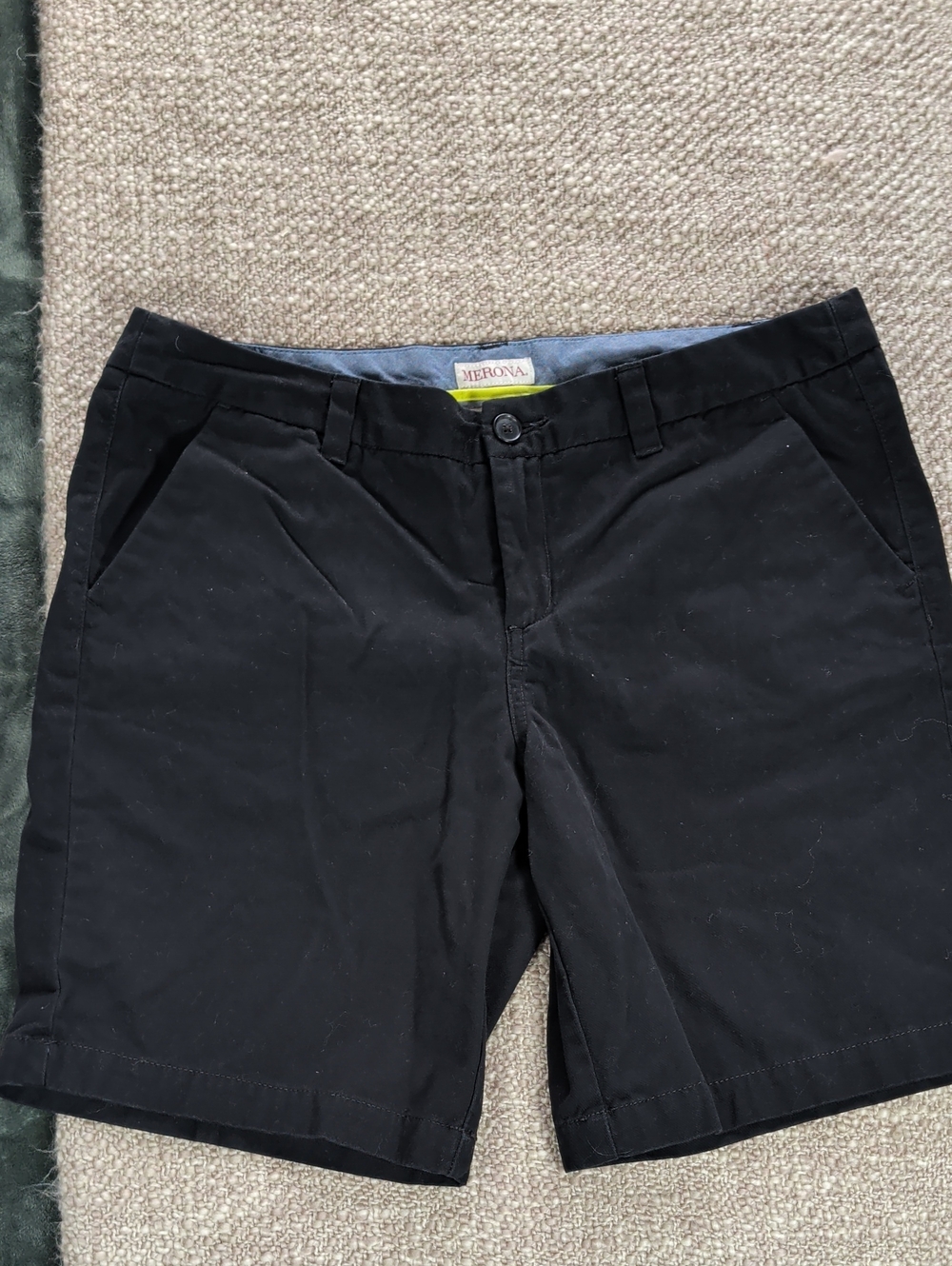 Merona Black Classic Chino Shorts with Front Pockets